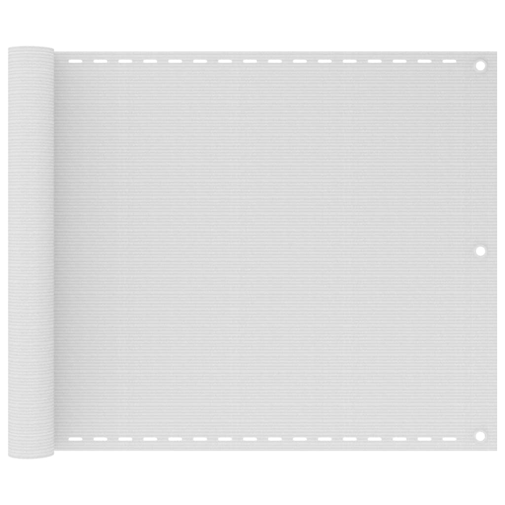 VidaXL Balkonscherm hdpe 75x400 cm wit