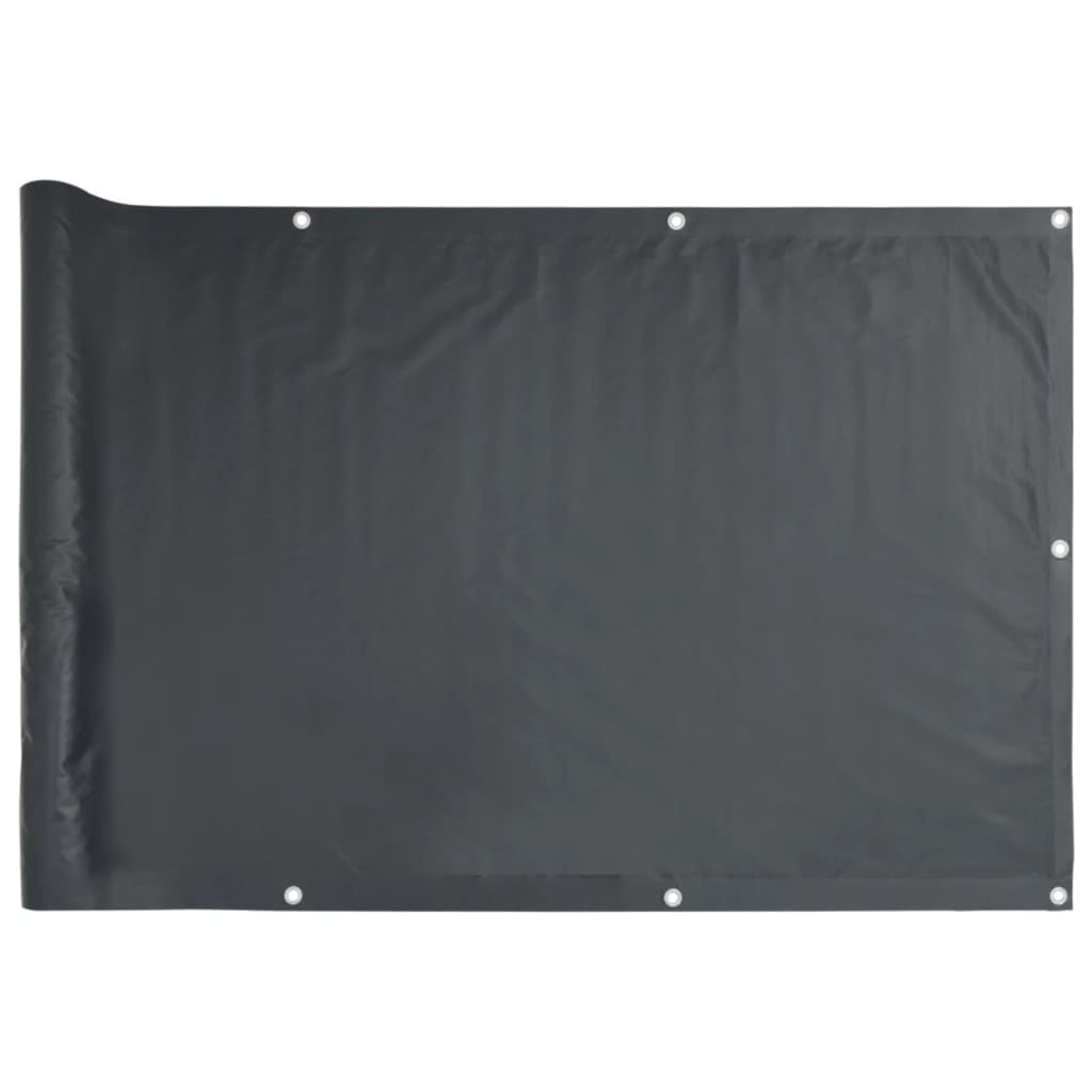 VidaXL Balkonscherm oxford textiel 75x400 cm antraciet