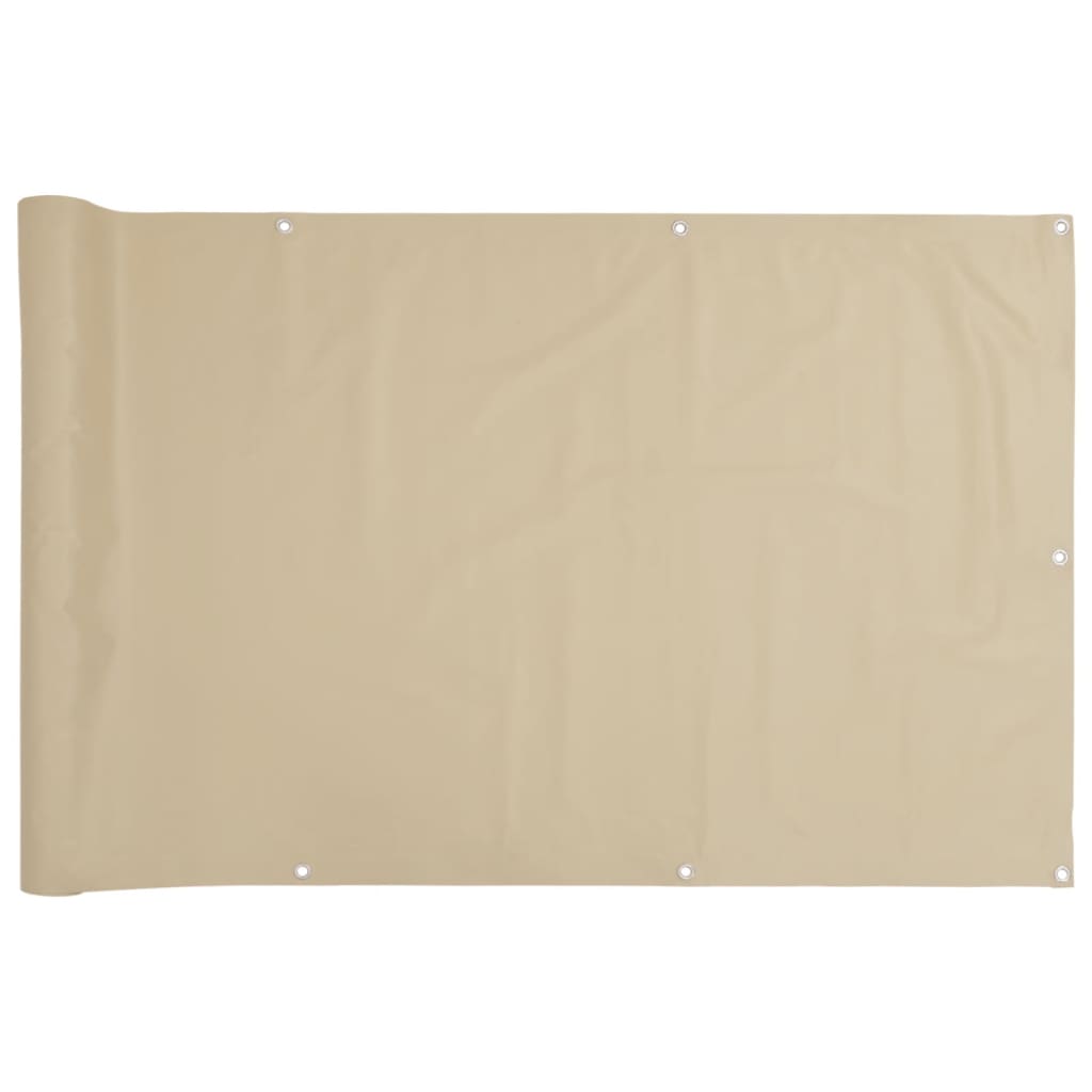 VidaXL Balkonscherm oxford textiel 90x400 cm beige