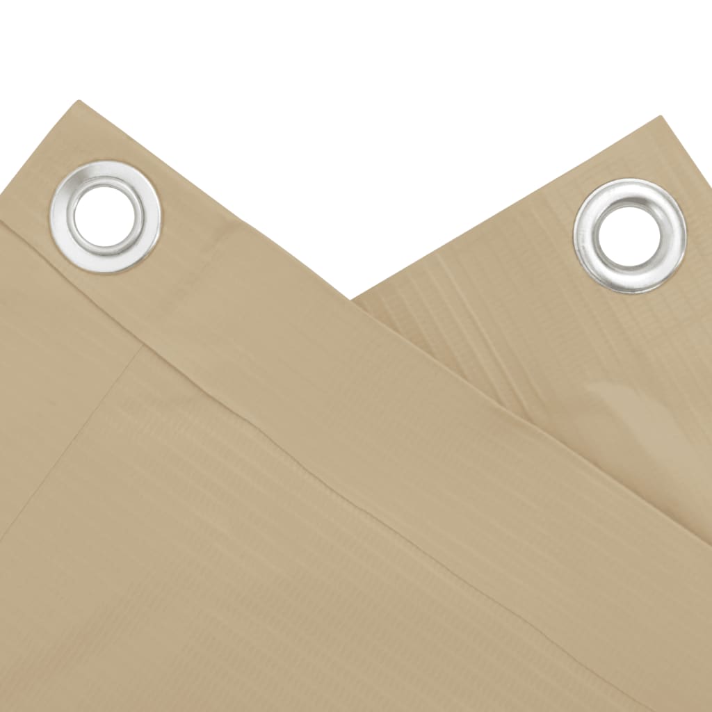 VidaXL Balkonscherm oxford textiel 90x400 cm beige
