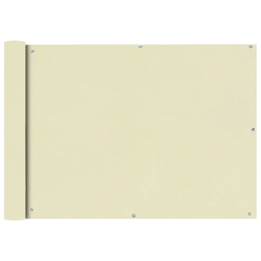 VidaXL Balkonscherm oxford textiel 75x400 cm crème
