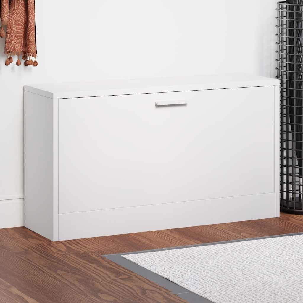 VidaXL Schoenen opbergkast 80x24x45 cm wit