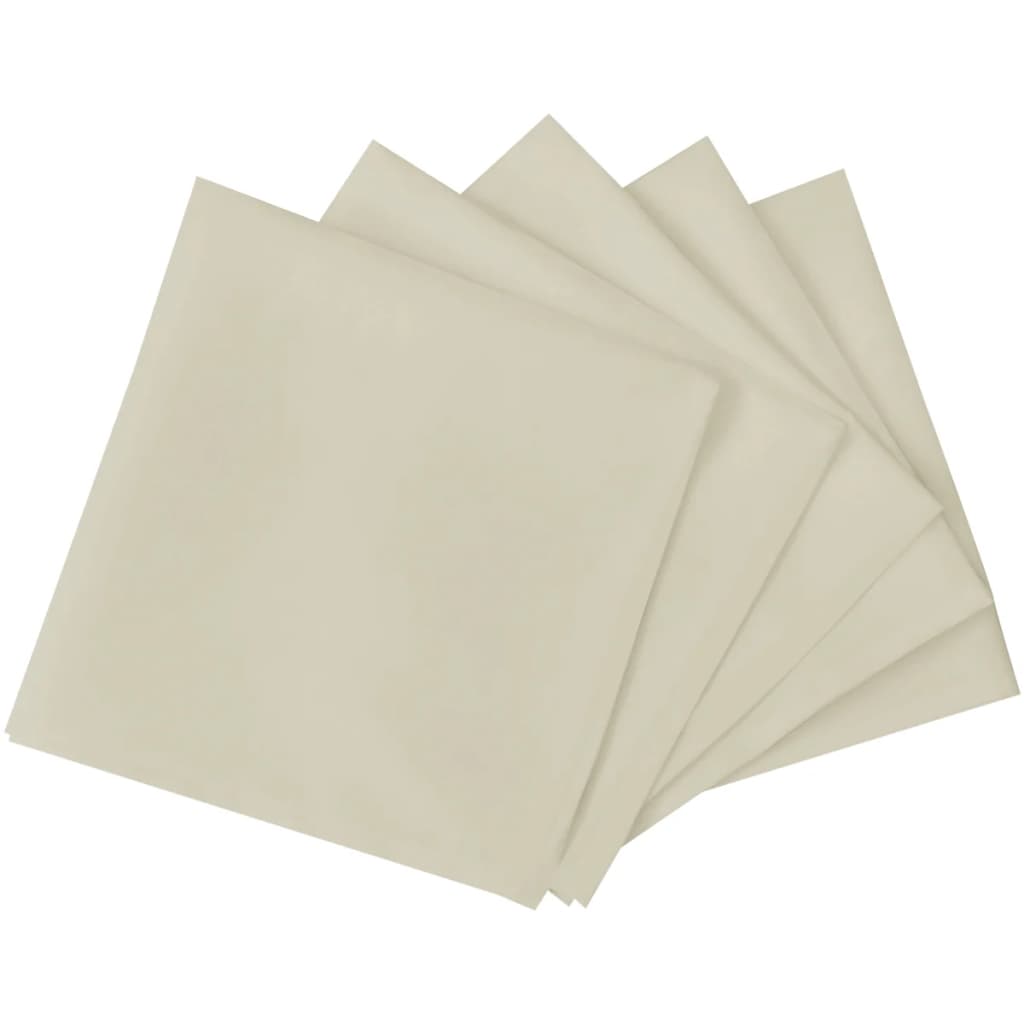 VidaXL Servetten 25 stuks créme 50x50 cm