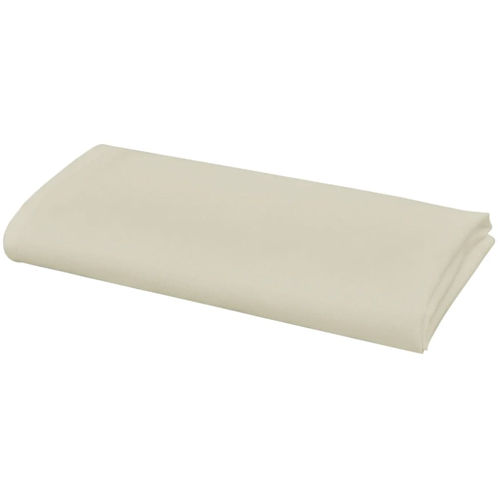 VidaXL Servetten 100 stuks créme 50x50 cm