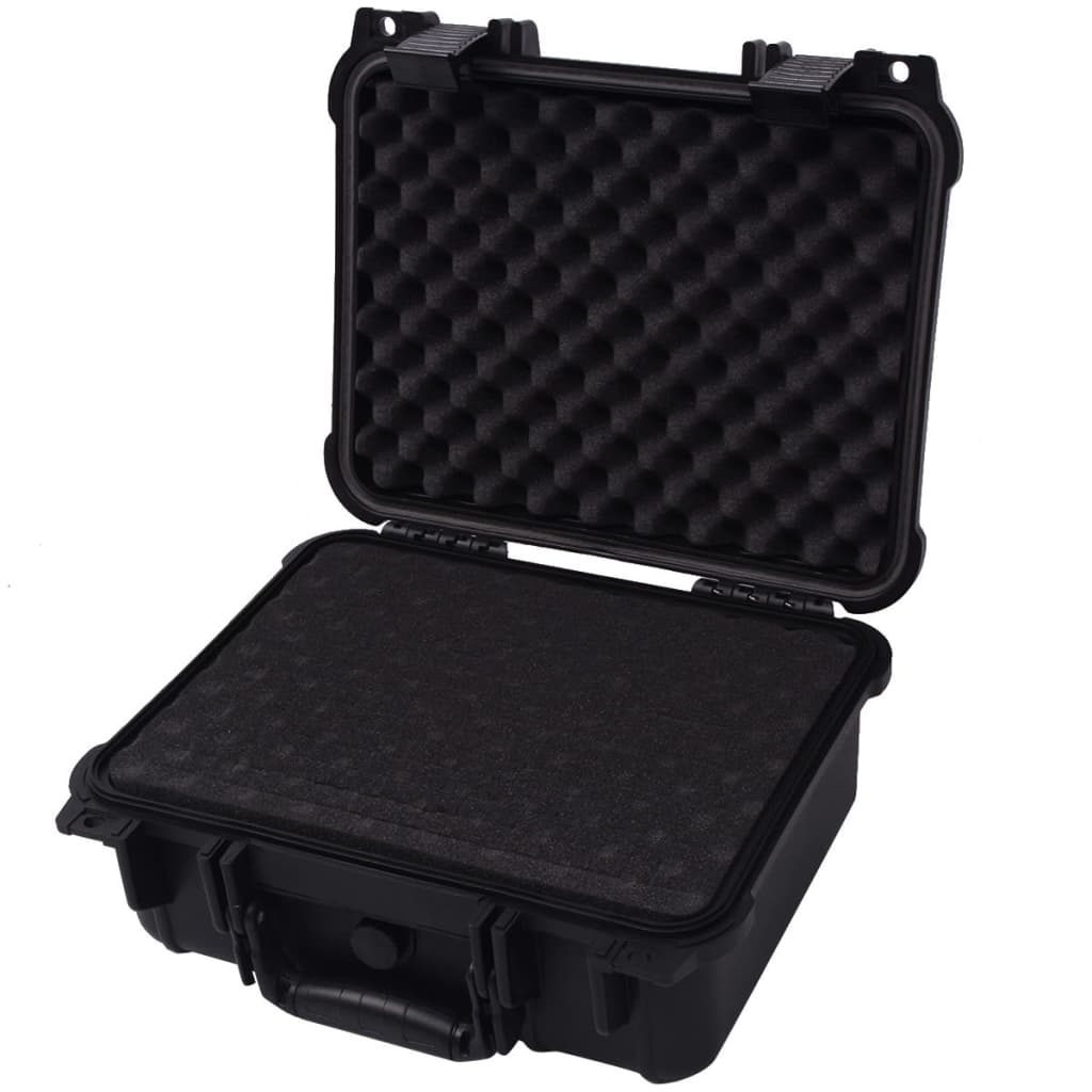 VidaXL Beschermende materiaalkoffer 35x29,5x15 cm zwart