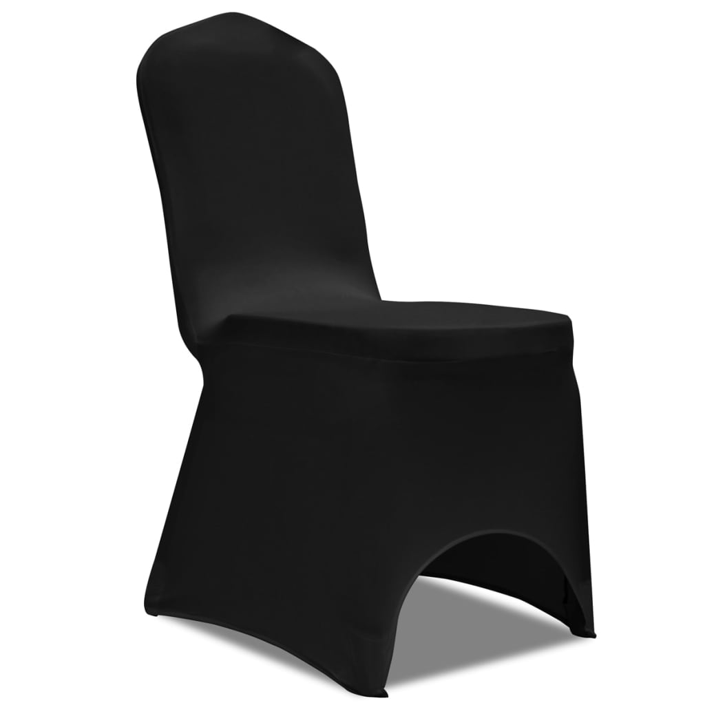 VidaXL Stoelhoes stretch 4 stuks zwart
