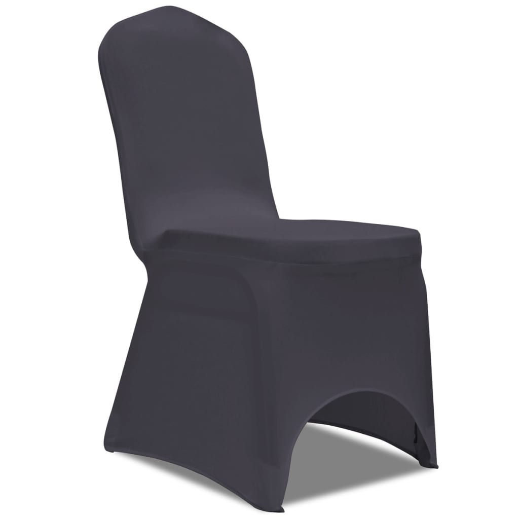 VidaXL Stoelhoes stretch antraciet 6st