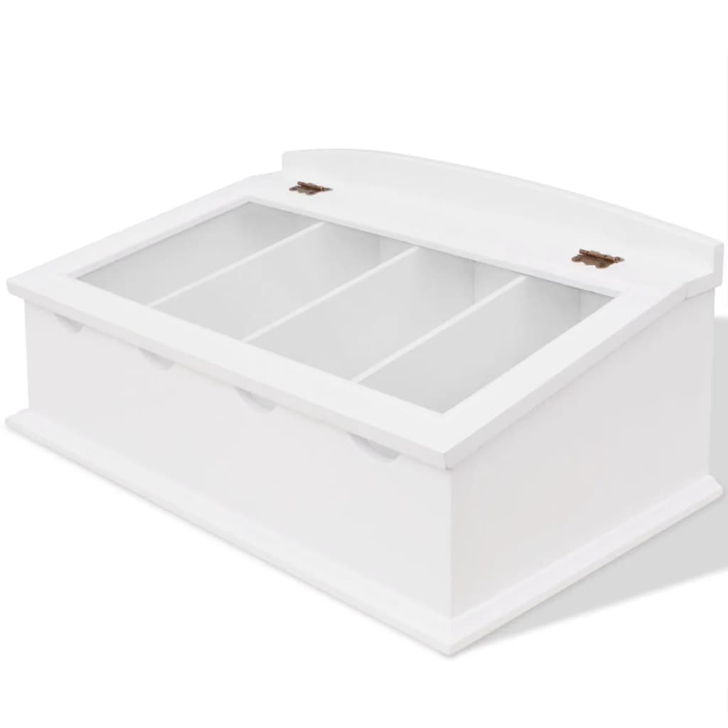 VidaXL Besteklade mdf wit barok stijl