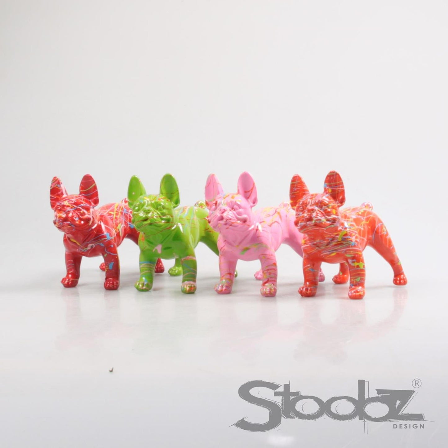 Stoobz Design Stoobz hond franse bulldog 16cm