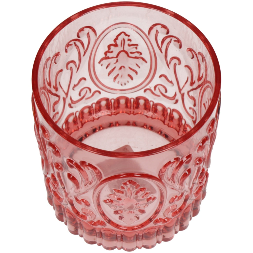 Overige Merken Tumbler beker 8.9x9.5 cm roze transparant