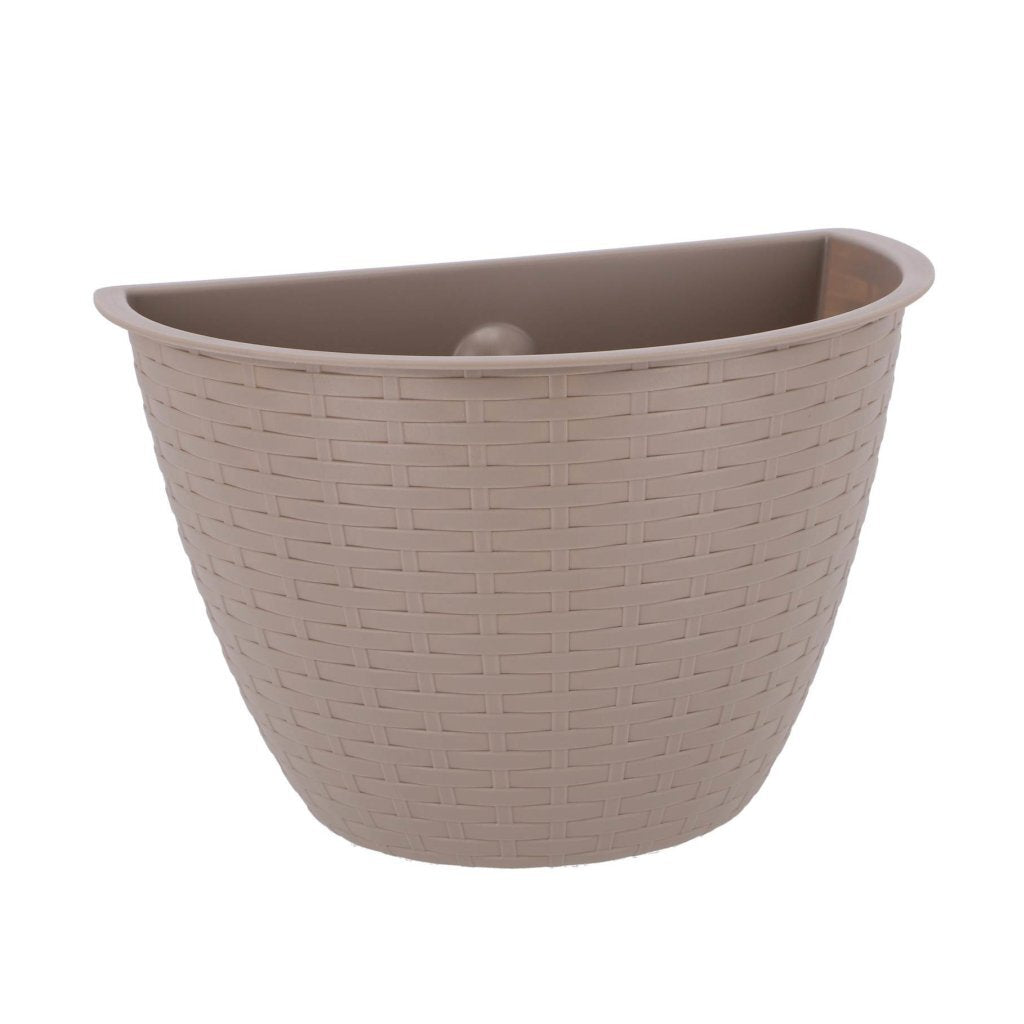 Overige Merken Bloembak muur dijon 26 cm taupe