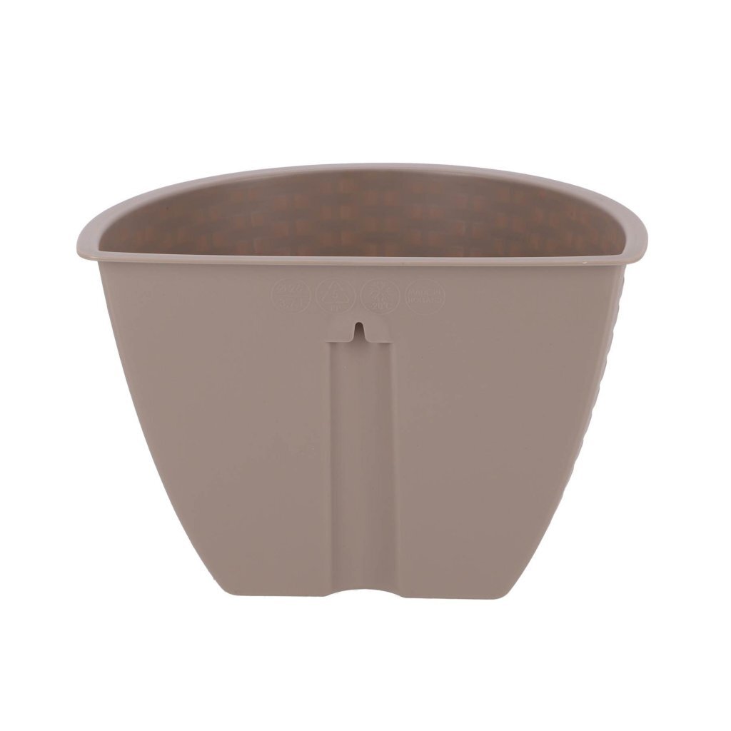 Overige Merken Bloembak muur dijon 26 cm taupe