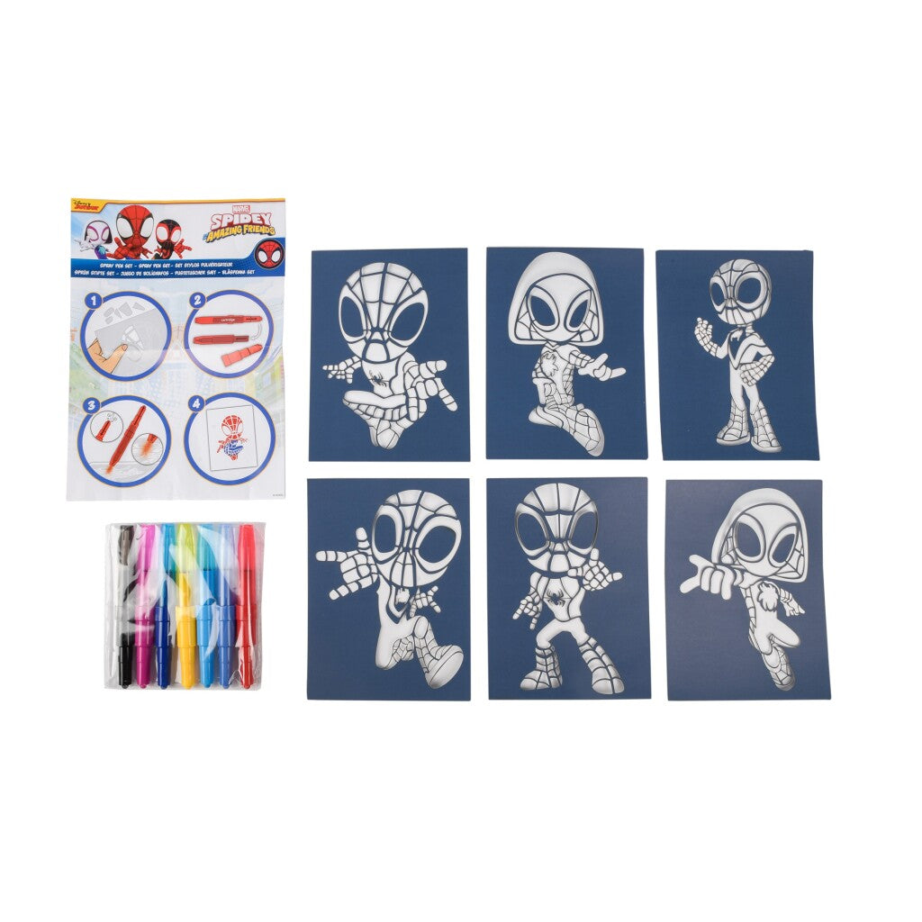 Canenco Spidey blaaspennen set