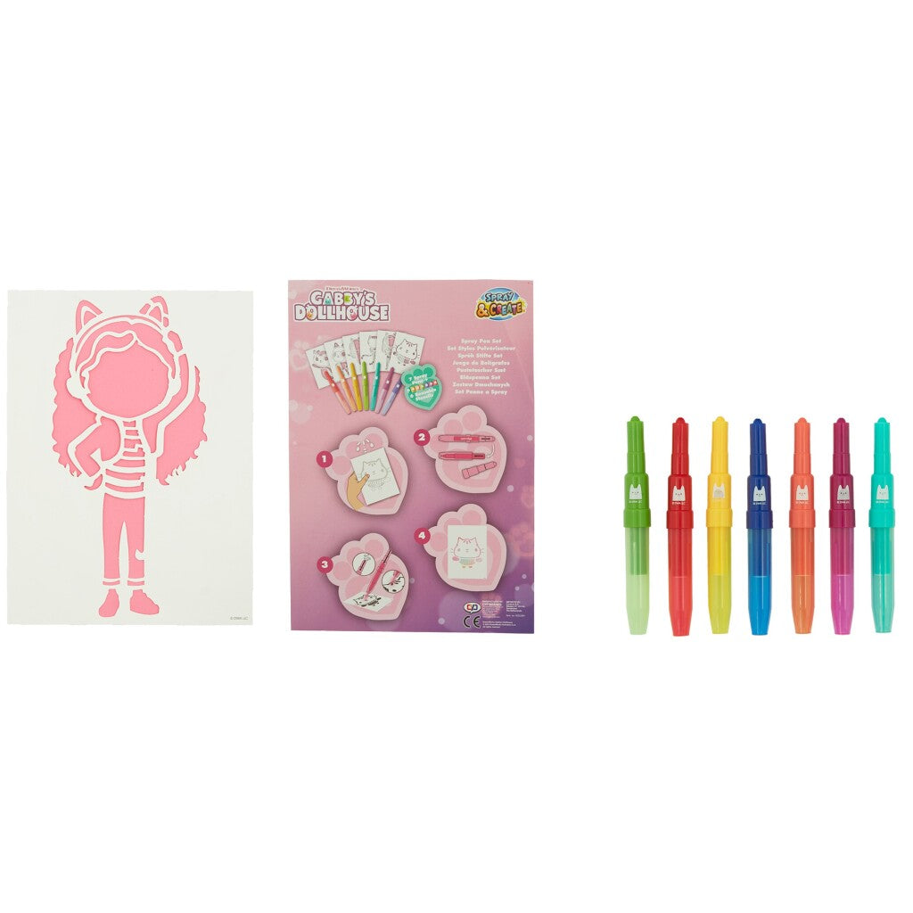 Canenco Gabby's poppenhuis blaaspennen set