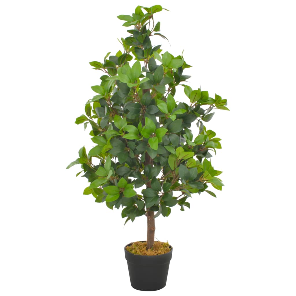 VidaXL Kunstplant met pot laurierboom 90 cm groen
