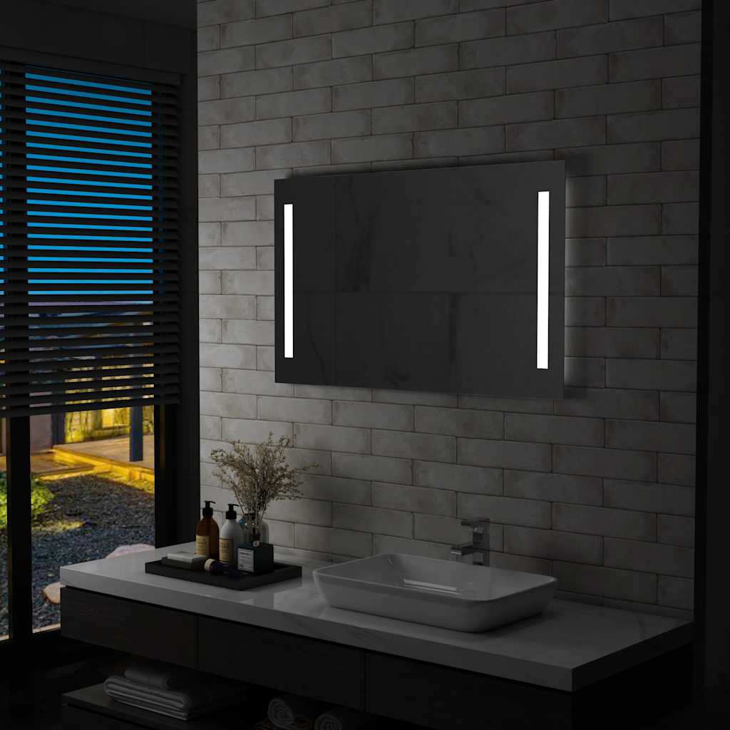 VidaXL Badkamerspiegel led 100x60 cm