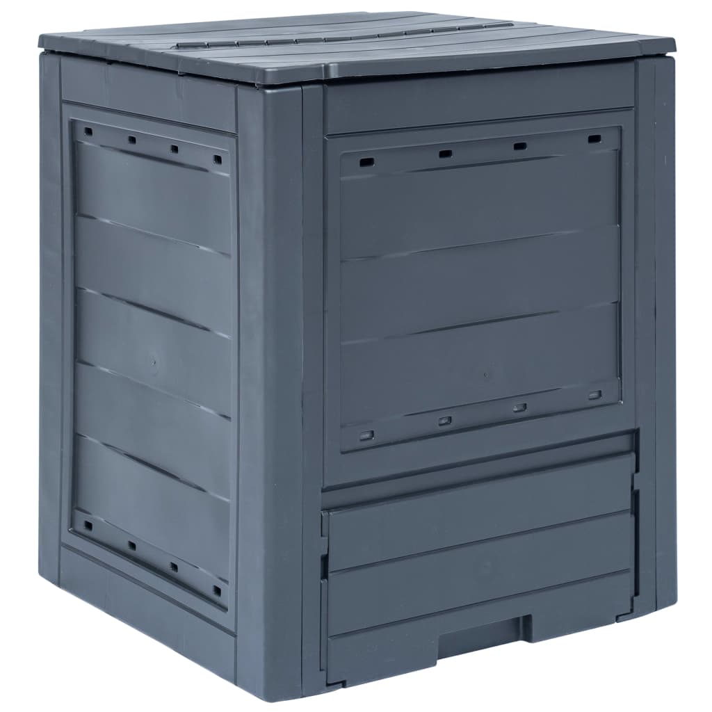 VidaXL Compostbak 260 l 60x60x73cm grijs