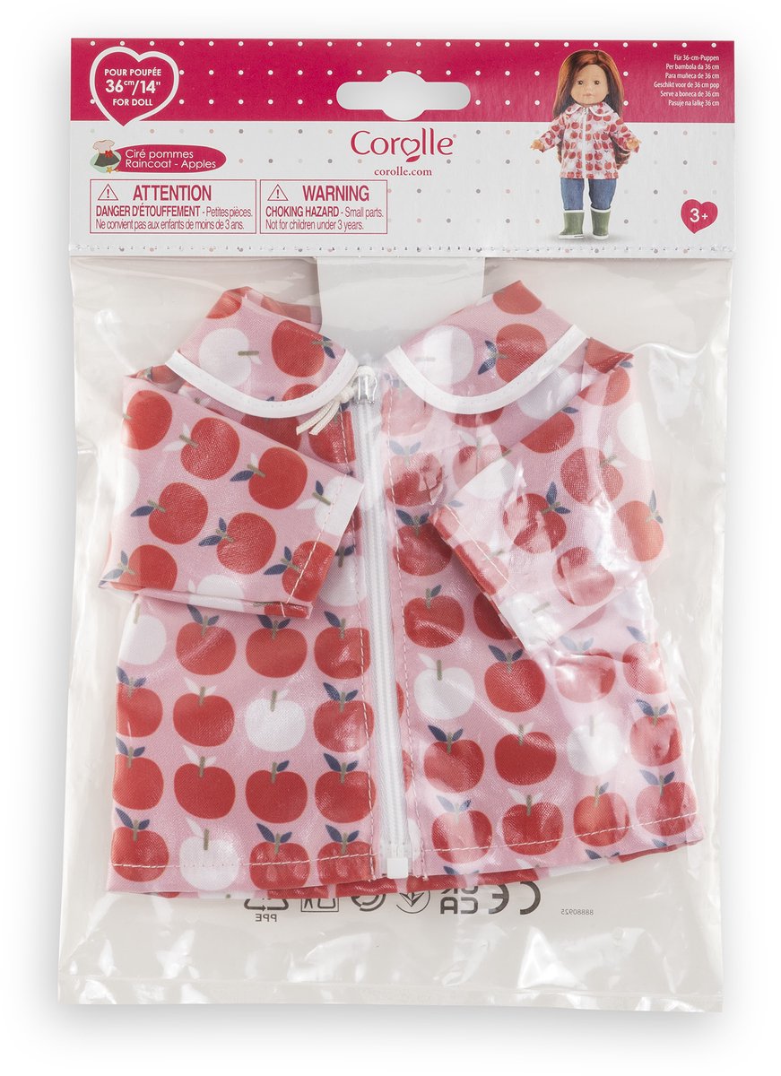Corolle Ma poppen regenjas appels - 36cm