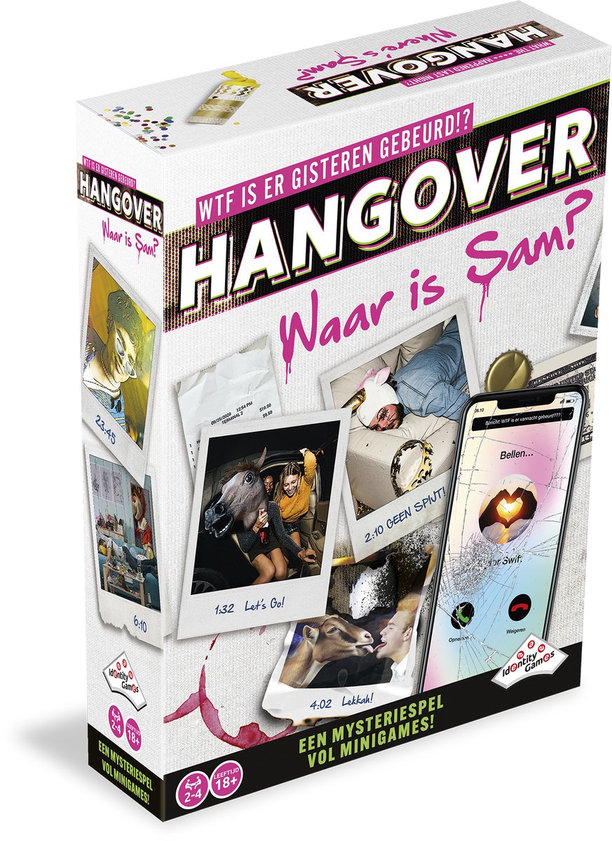 Identity Games The hangover mysteriespel - 2 tot 4 spelers