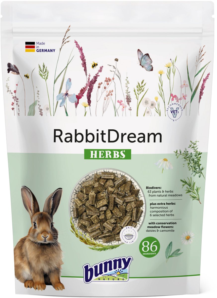 Bunny Nature konijnendroom herbs 1,5 kg