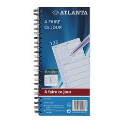 Memoboek À faire ce jour Djois A5707-214 14 x 29,7 cm Franstalig 125 vel