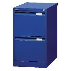 Hangmapladenkast Bisley 47x62,2x71cm draaggewicht 35kg donkerblauw 2 laden