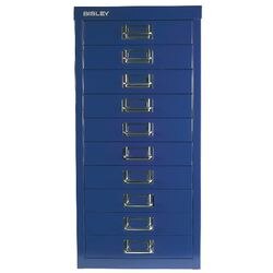 Meerladenkast serie 39 Bisley stalen 27,9x40,8x94cm 51cm donkerblauw 15 laden