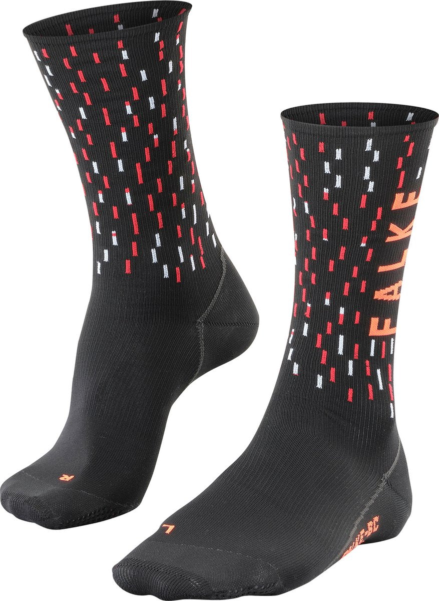 FALKE bc anti-blaar functioneel materiaal fietssokken unisex zwart - maat 37-38