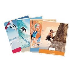 Aurora Cursusblok splendid 70g m2 21x29,7cm geruit 4x8mm 2gaats 200blz 100vel