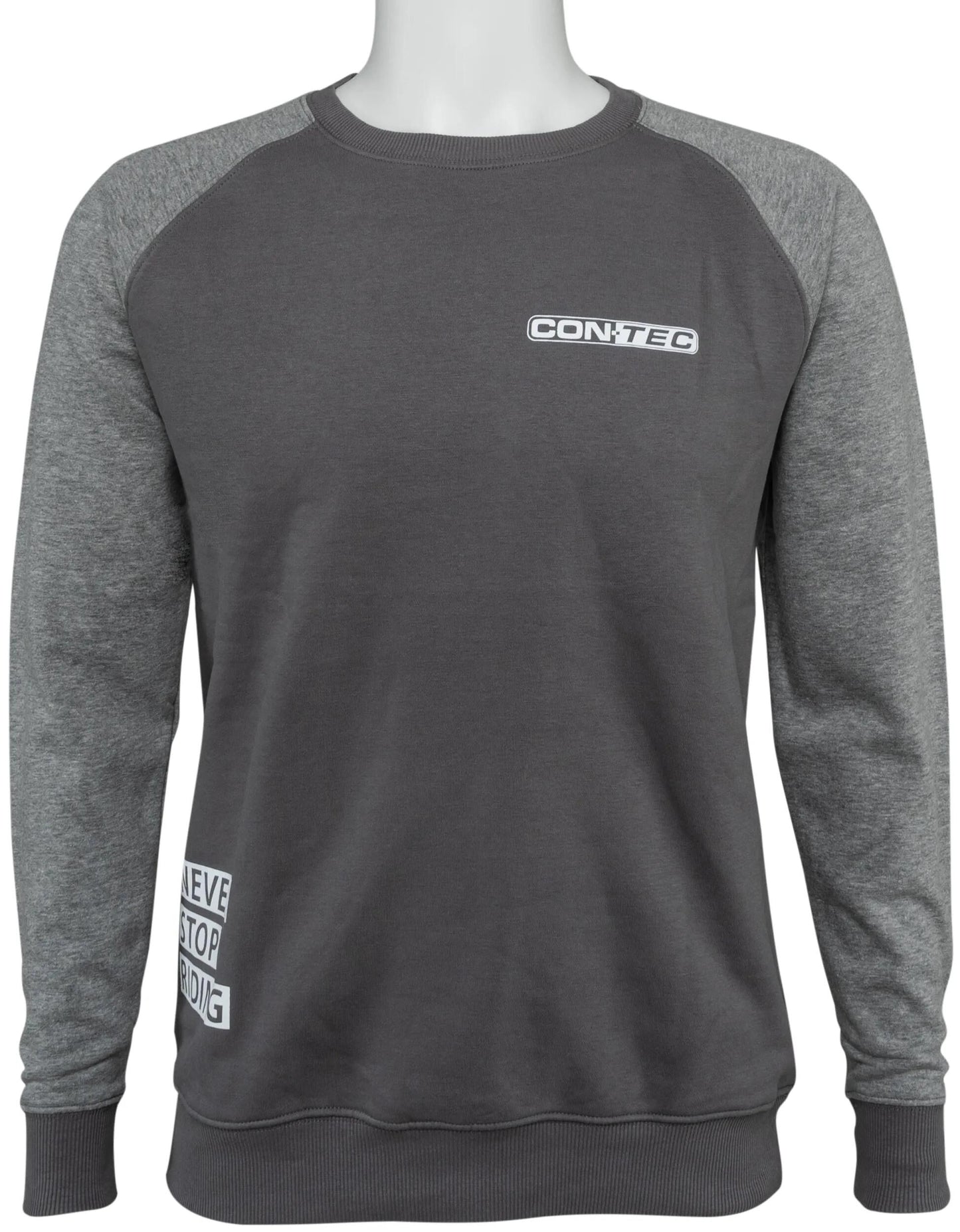 CONTEC sweatshirt never stop riding ct swaetshirt never stop riding size l black grey
