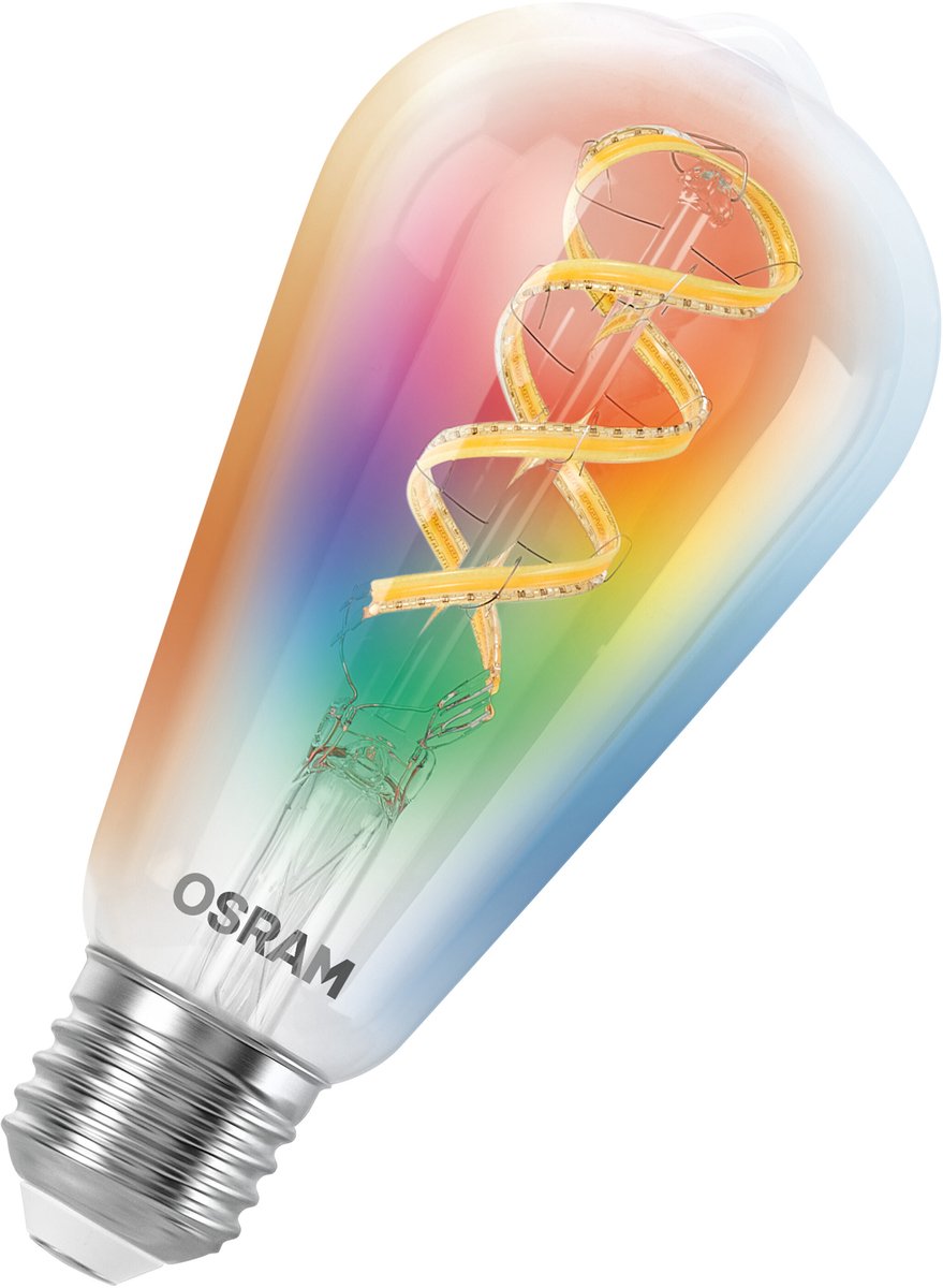 Osram Ledvance smart+ gu10 rgbw smart lamp 4,7w + tunable white 2700-6500k – wifi app – dimbaar – matter compatibel met alexa, google home apple home - energieklasse: f -