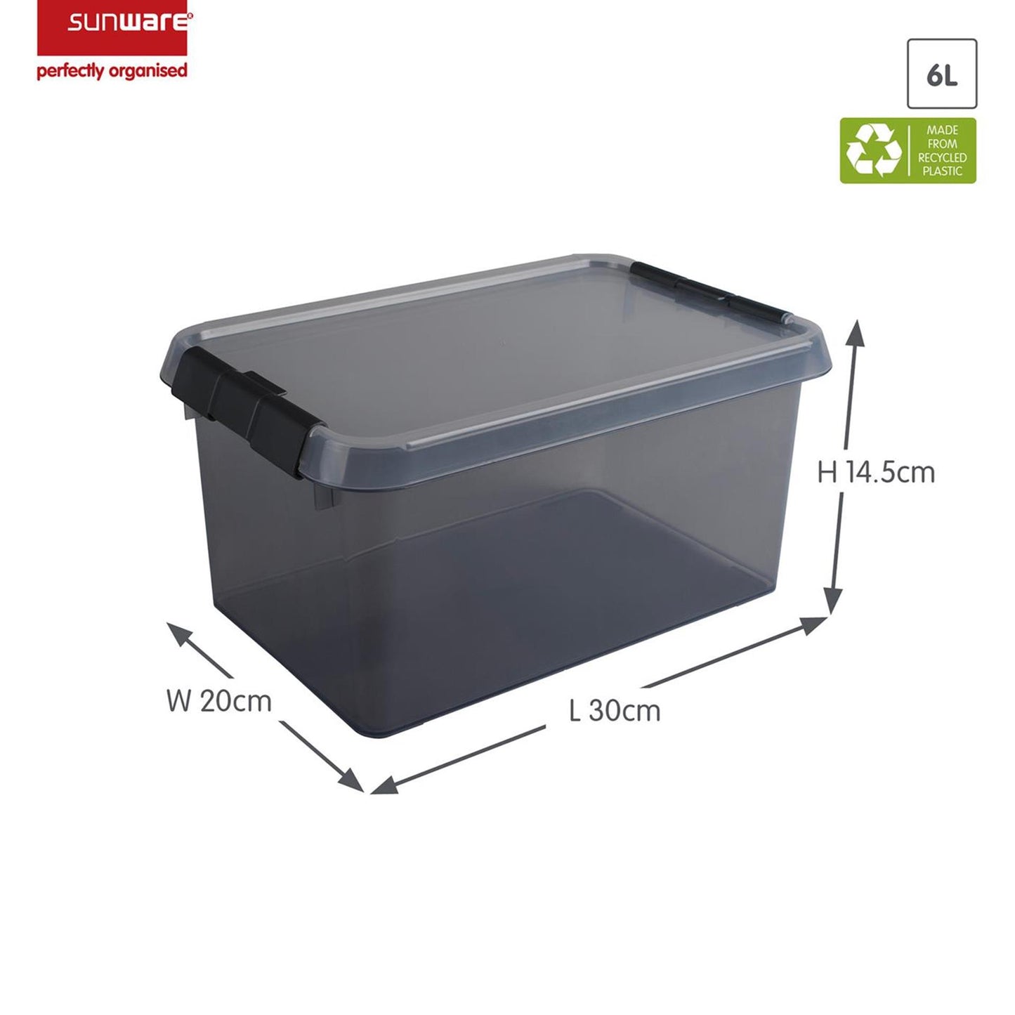 Sunware comfort line opbergbox 6l grijs