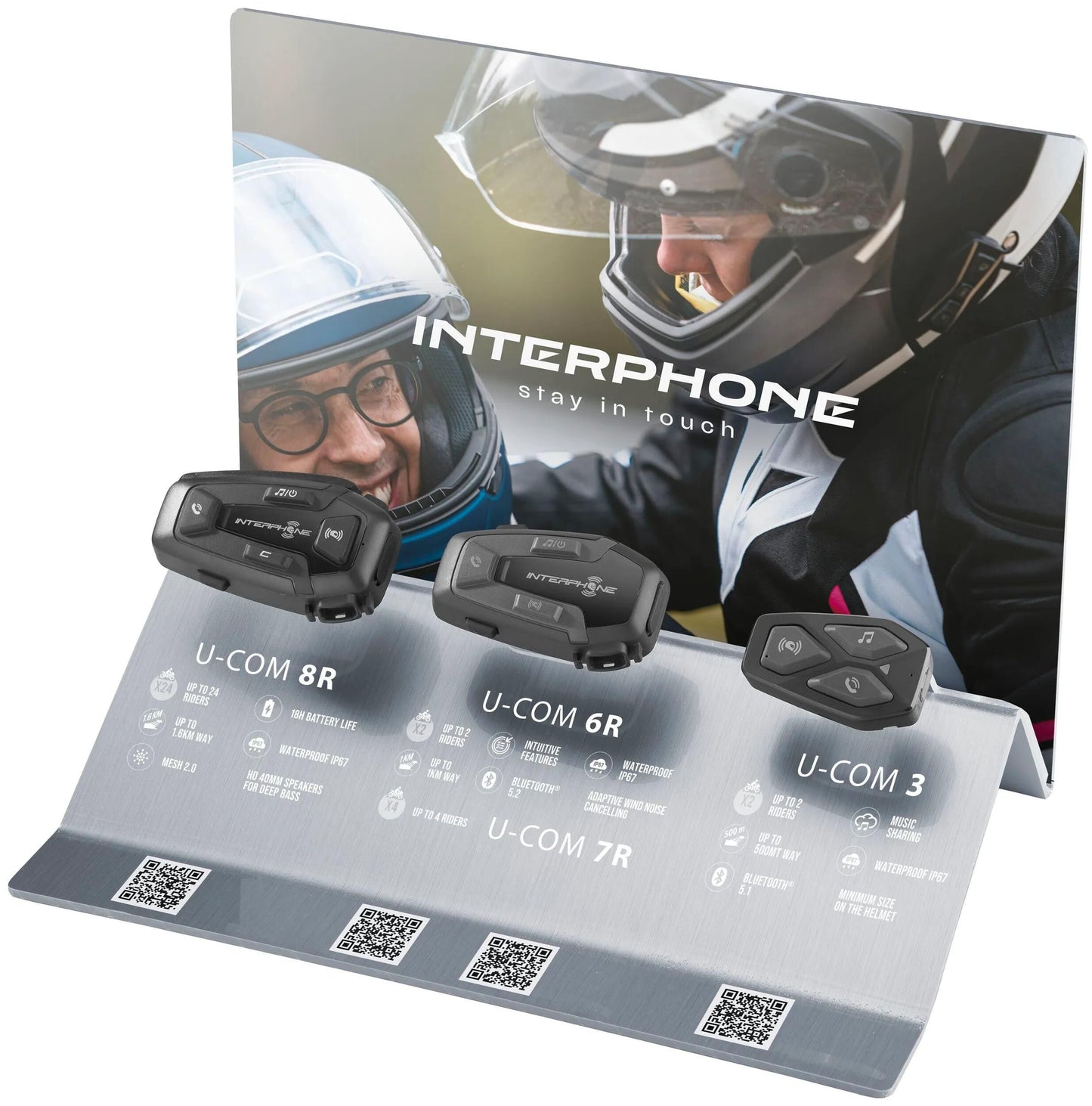 INTERPHONE verkaufsdisplay display counter display f. 3 u-co