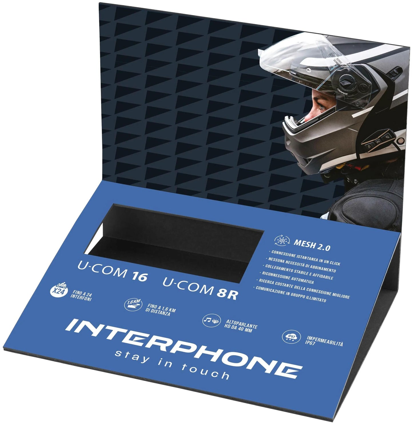 INTERPHONE verkaufsdisplay display counter display u-com 8r,