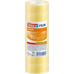 Tape standard tesa transparant 19mmx33m 8rollen