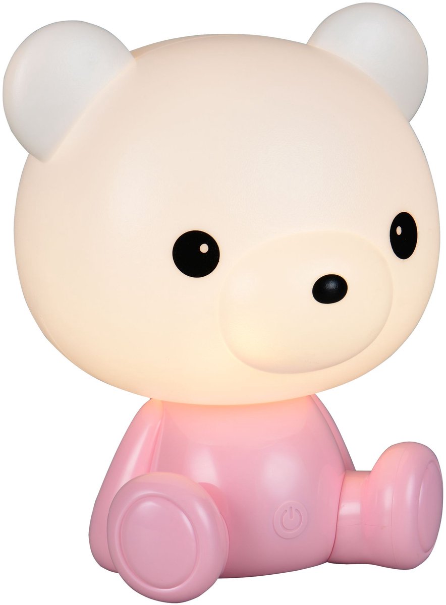 RL LIVE YOUR LIGHT Reality cutie - tafellamp - baby of kinderkamer - roze - incl. 1x smd 0,3 w - aan uit touch - rgb-kleurenwisselaar - usb-aansluiting