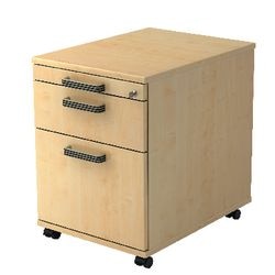 Bach Mobiel ladenblok hammerer ac20 sg melamine 428x580x590mm 3 laden esdoorn