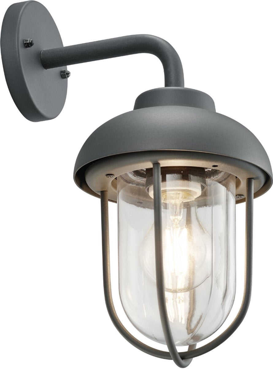 TRIO duero - wandlamp - antraciet - excl. 1x e27 4w - buitenverlichting - ip44