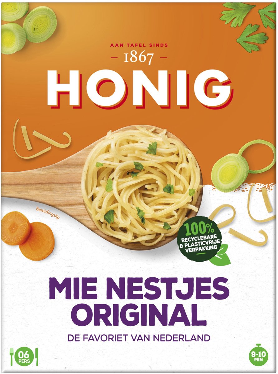Honig mie nestjes - original voor oosterse gerechten - 6 personen