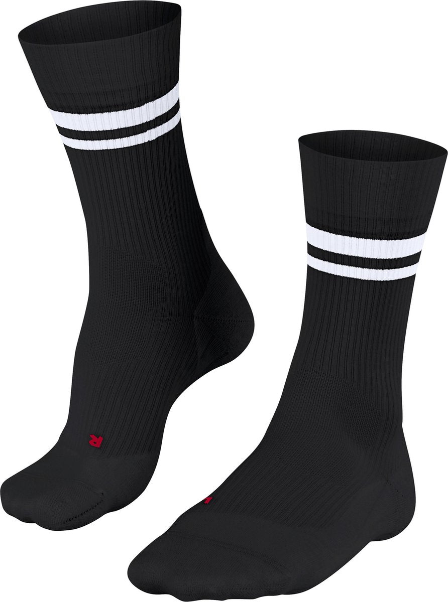 FALKE te4 classic tennissokken anti blaren, lichte padding katoen sportsokken heren zwart - maat 39-41