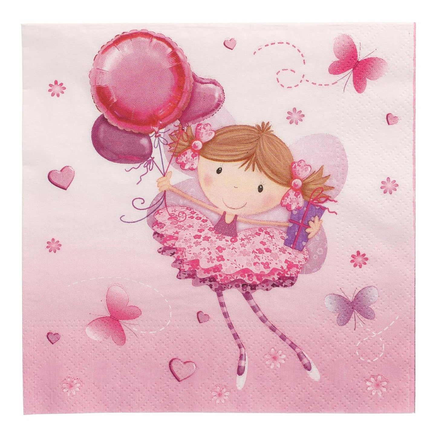 Papstar Set a 20 servetten little dancer 3-laags 33x33cm