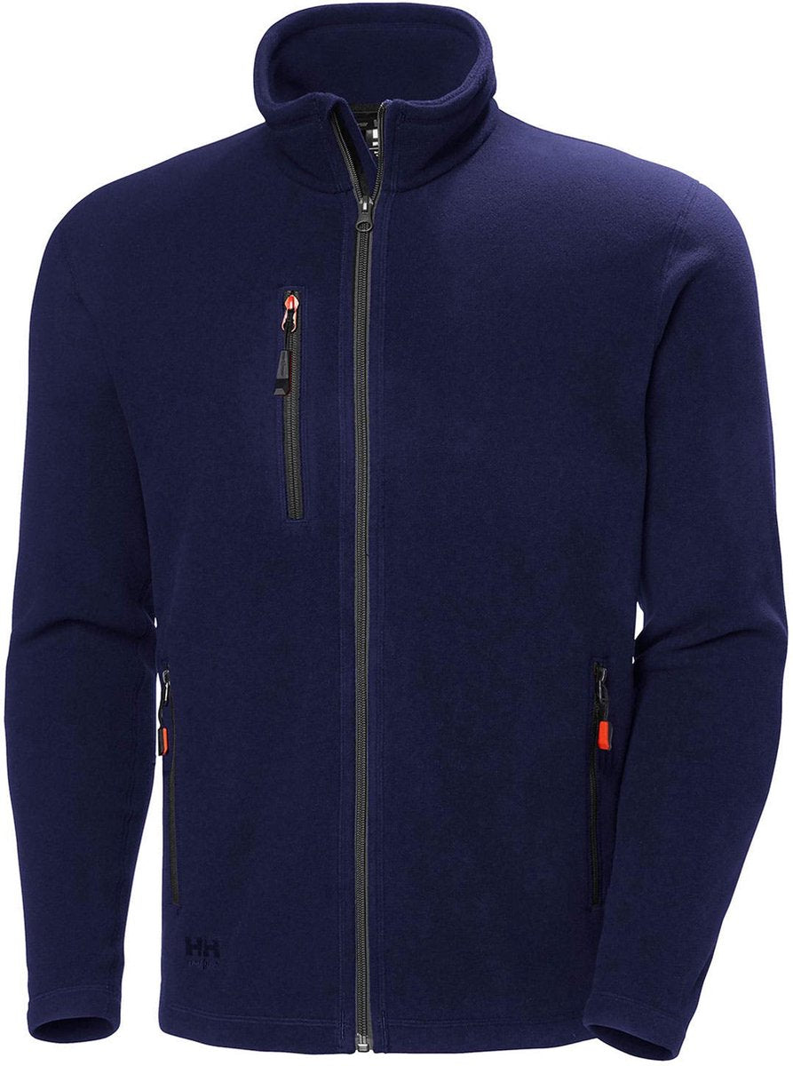 Helly Hansen oxford fleece jacket 72026 - mannen - marine blauw - l