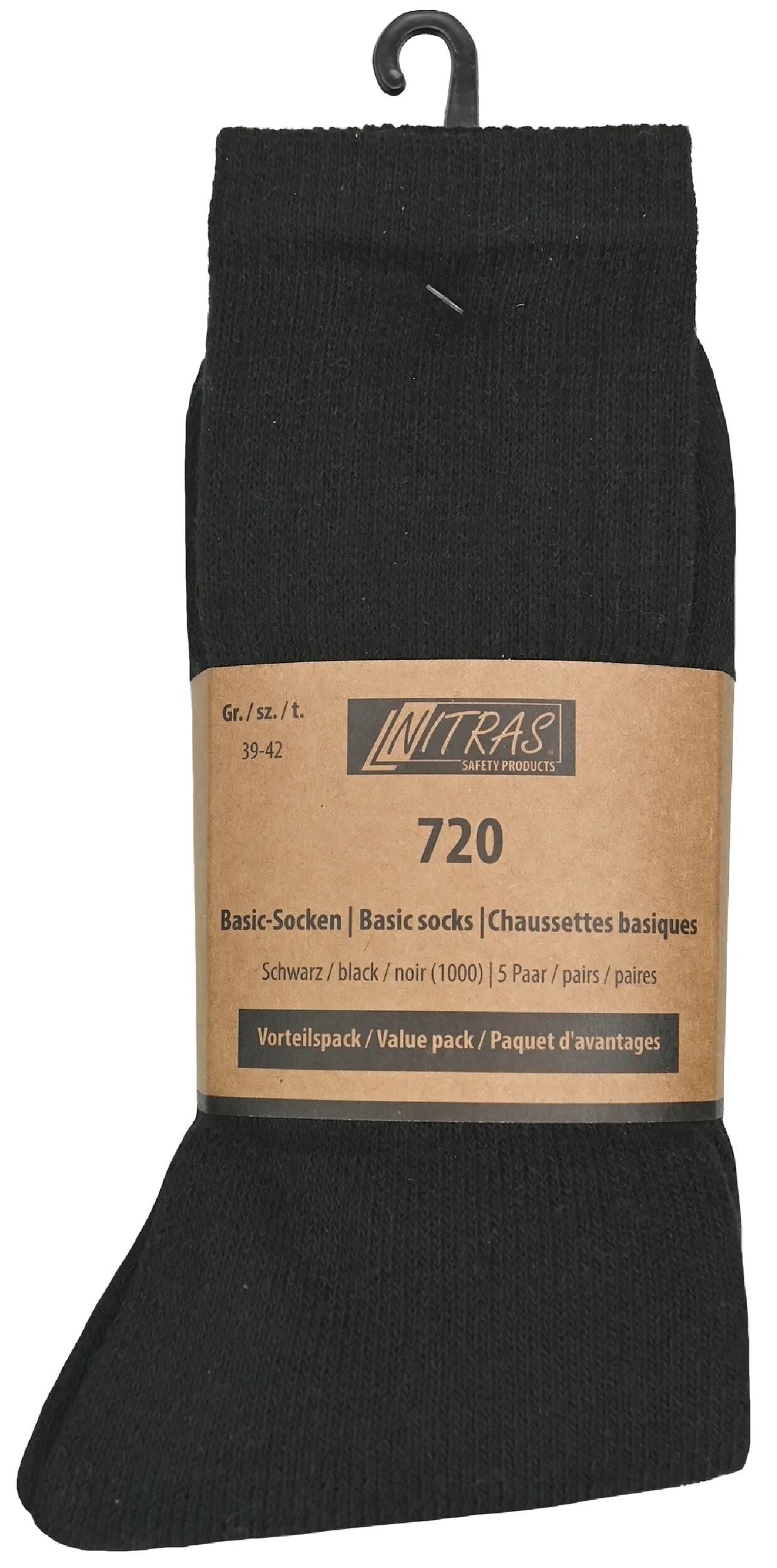 NITRAS SAFETY socken basic basic-socks sw gr. 35-38 nitras 1pk with 5 pairs