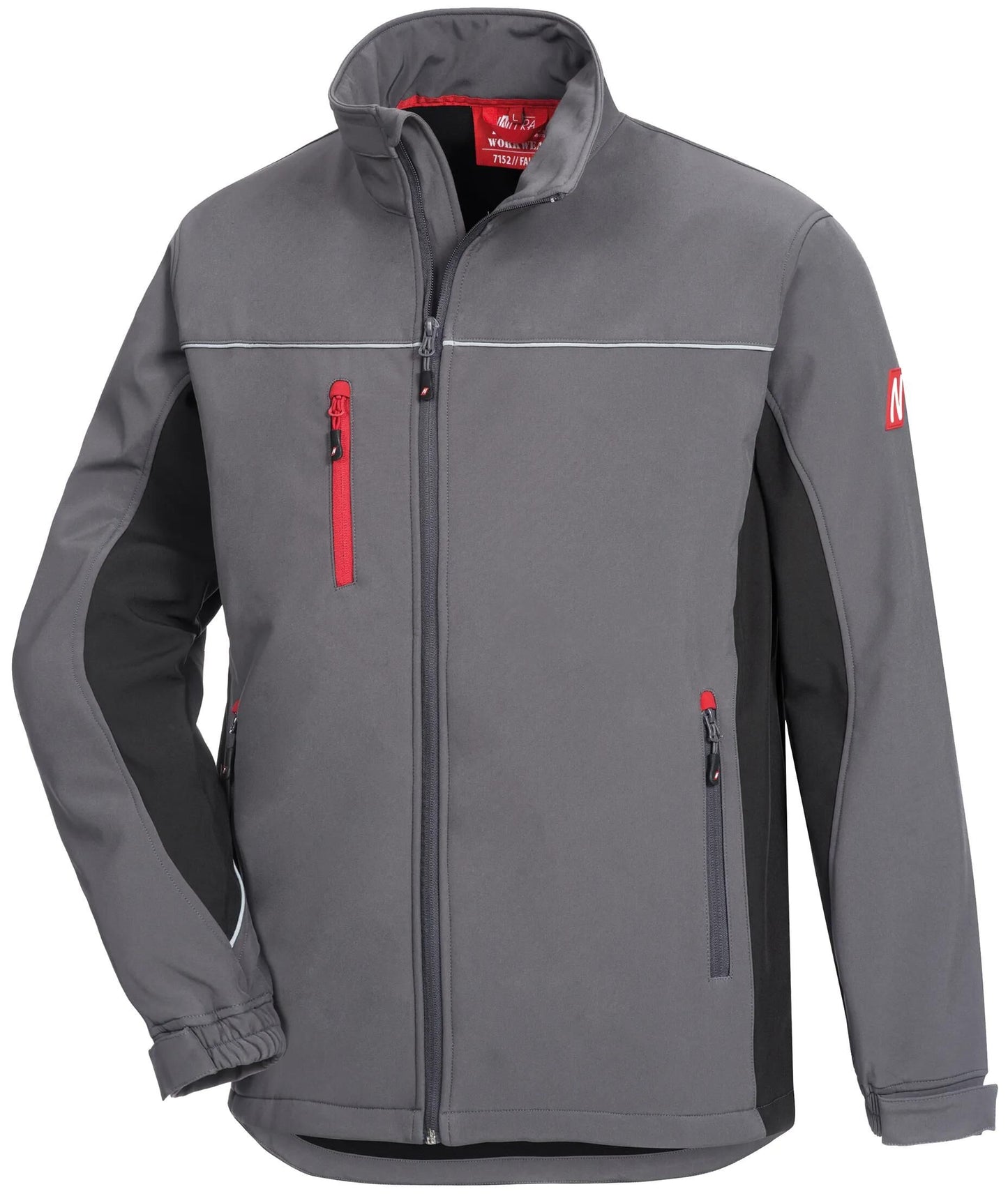 NITRAS SAFETY softshelljacke motion tex light softshell jacket gr. l motion tex light gray sw