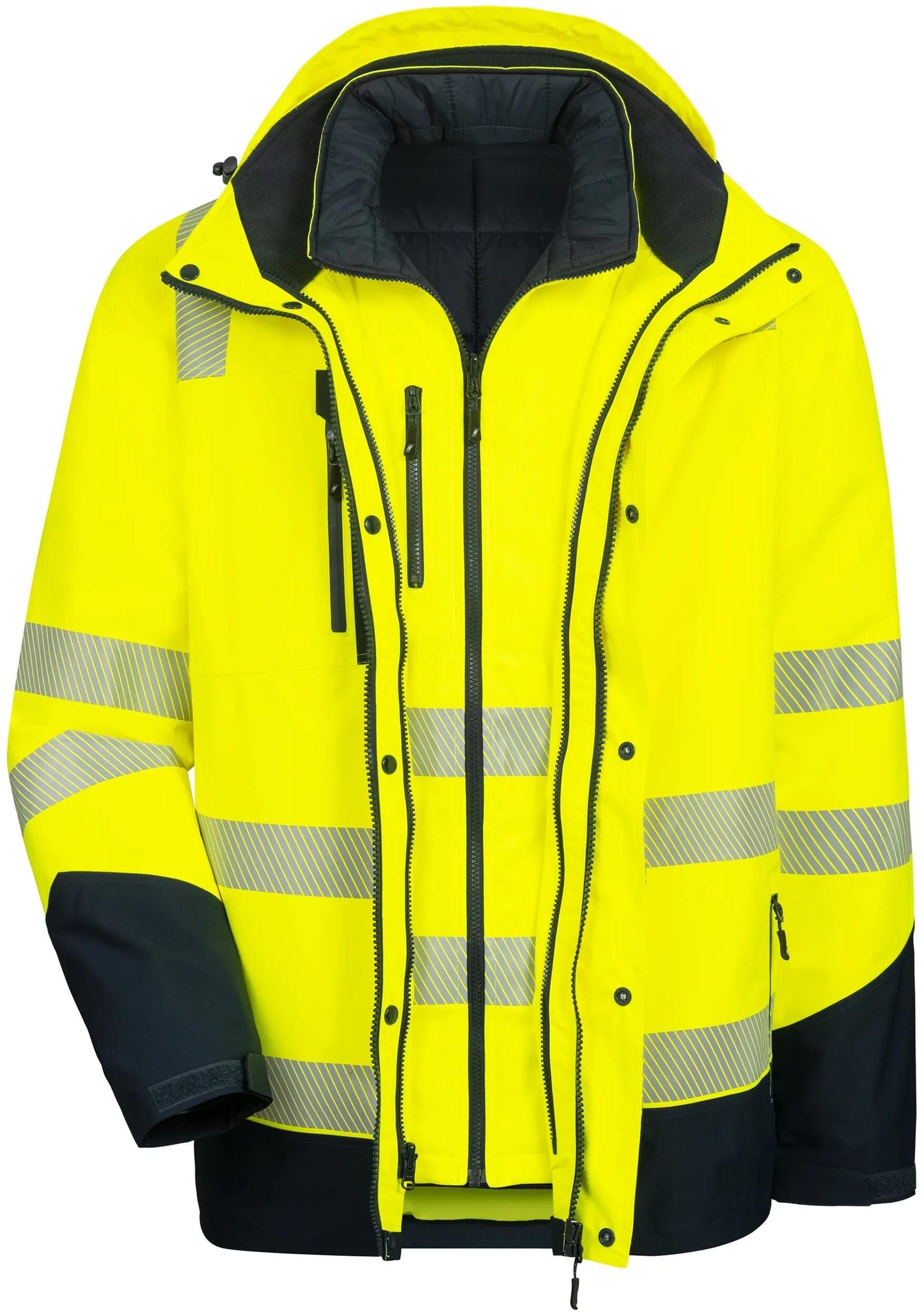 NITRAS SAFETY warnschutzjacke motion tex viz plus safety jackets gr. l nitras motion tex viz