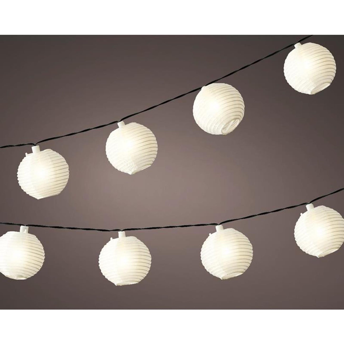 Lumineo Led solar lampionnen 10 lampen 450cm