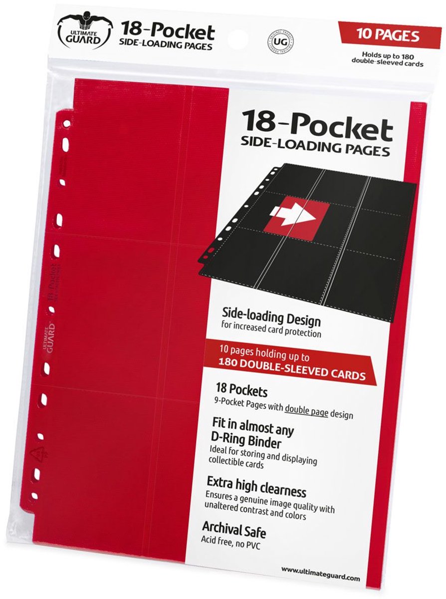 Ultimate Guard 18-pocket pages side-loading (10) - red