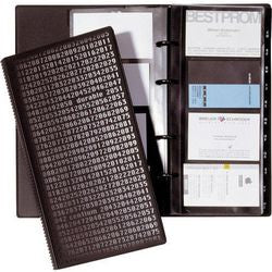 Visitekaartringmap Durable 240301 kunsstof 25,5x14,5cm zwart