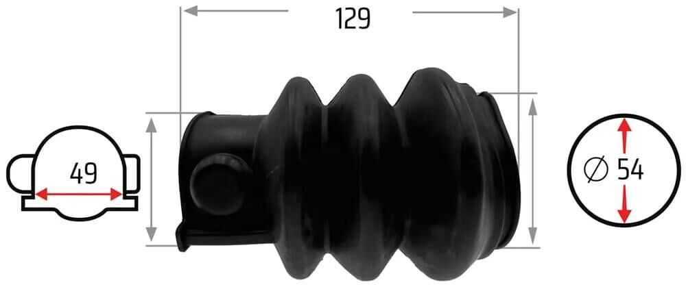 NB PARTS faltenbalg bellows 49 54 mm nb-parts