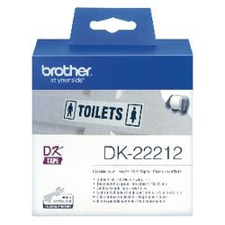 Continu filmtape etikketen Brother 62x15,24mm wit